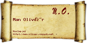 Man Olivér névjegykártya