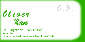 oliver man business card