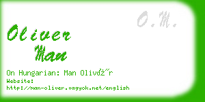 oliver man business card